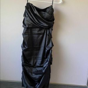 Le Chateau Strapless Black Dress